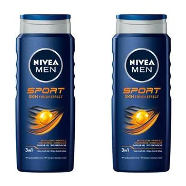 니베아 [해외직구] 독일직구 Nivea 니베아 맨 바디 워시 스포츠 500ml 2팩