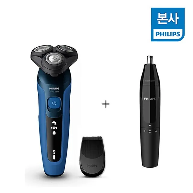필립스 쉐이브앤고 5000시리즈 면도기 S5466 17+필립스 코털제거기