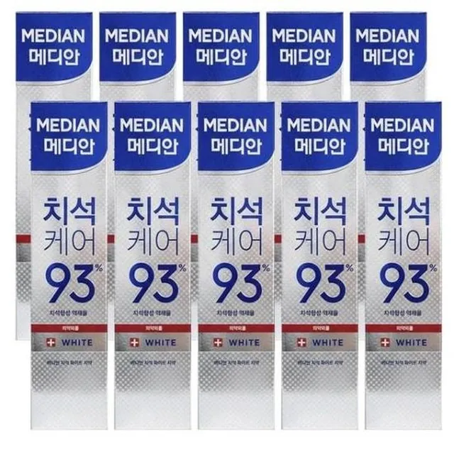 메디안 치석 케어 미백 화이트 치약 120g 1개입 10개