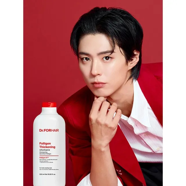 닥터포헤어 저자극 볼륨강화 탈모샴푸 폴리젠 씨크닝 샴푸 500ml 헤어케어 샴푸 린스