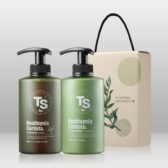 TS TS어성초 탈모샴푸 500g +탈모 트리트먼트 500ml 선물세트