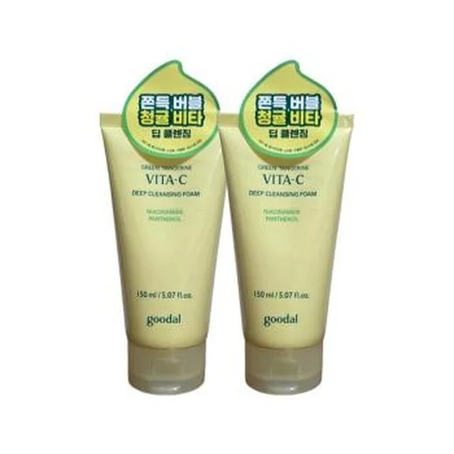 구달 청귤 비타C 딥 클렌징 폼 150ml x 2개