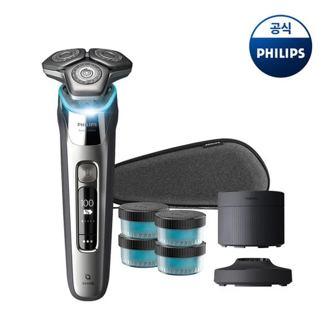 필립스 PHILIPS 필립스 SkinIQ S9000 시리즈 전기면도기 크롬실버 S9973/63