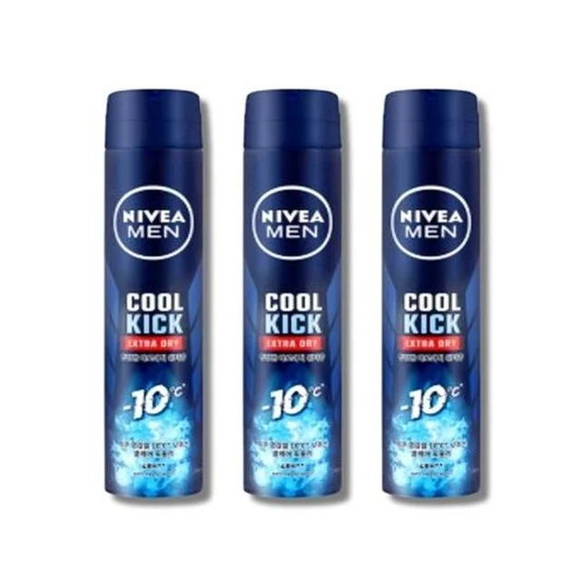니베아 맨 데오드란트 스프레이 쿨 킥 200ml 3개